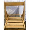 Image 3 : Wood Folding Chair and White Cabinet