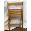 Image 4 : Wood Folding Chair and White Cabinet