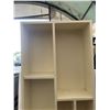 Image 4 : Tall Painted Wooden Multi-Compartment Bookshelf