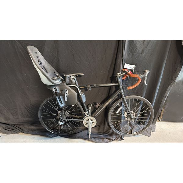 BRODIE RONIN 27 SPEED BLACK ROAD BICYCLE WITH A BABY SEAT