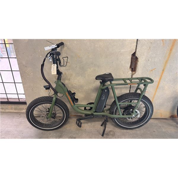 RAD POWER BIKES RADRUNNER 1 SPEED GREEN ELECTRIC BICYCLE *HAS BATTERY, NO KEY, NO CHARGER*
