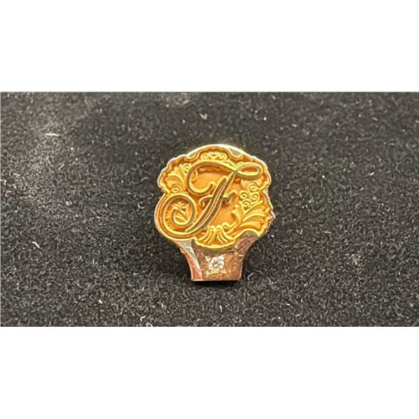 APPROX 10K  F  SET WITH DIAMOND (1.3G)
