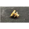 Image 2 : APPROX 10K "F" SET WITH DIAMOND (1.3G)