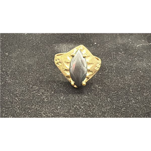 APPROX 10K LADIES RING SET WITH HEMATITE (4.5G)