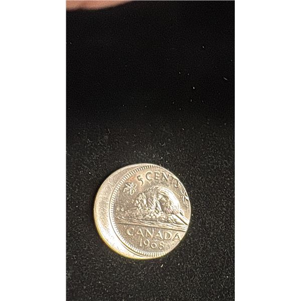 MIS-STRUCK 1968 NICKEL