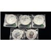 Image 2 : 5 $5 CANADA .999 SILVER COINS