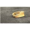 Image 3 : APPROX 14K LADIES RING SET WITH EMERALD AND DIAMONDS (10.5G)