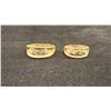 Image 1 : APPROX 10K+ MENS WEDDING RING SET WITH DIAMONDS & APPROX 14K LADIES WEDDING RING SET WITH DIAMONDS