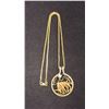 Image 1 : APPROX 14K CHAIN (18") WITH APPROX 14K PENDANT SET WITH DIAMOND (.42CT, 24G)