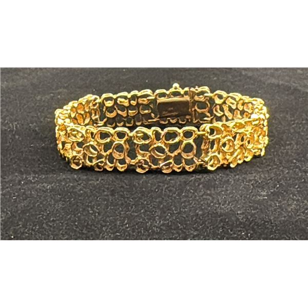 APPROX 14K BRACELET (38G)