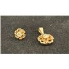 Image 1 : APPROX 14K PENDANT SET WITH DIAMOND (.4CT) & SINGLE APPROX 14K EARRING SET WITH DIAMOND (.17CT,
