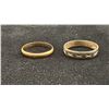 Image 1 : TWO APPROX 14K+ LADIES WEDDING RINGS (3.3G)