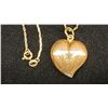 Image 2 : APPROX 14K CHAIN (18") WITH APPROX 18K PENDANT SET WITH EMERALD (6.8G)