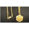 Image 2 : APPROX 10K CHAIN (24") WITH APPROX 10K PENDANT (9.4G)