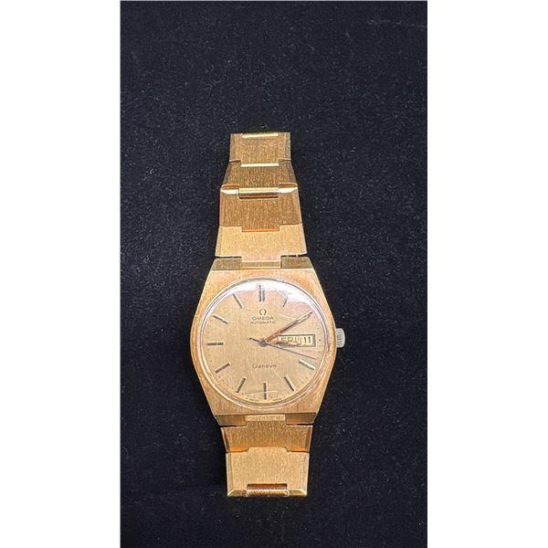 OMEGA GENEVA MENS WRISTWATCH (REQUIRES SERVICE)