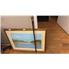 Image 1 : VINTAGE EFFECTS & MORE; ORNATE CANE, SEASIDE PAINTING, CUTLERY ASSORTMENT (STAINLESS & SILVER