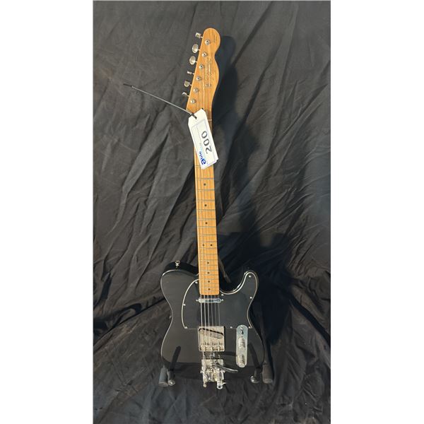 FENDER TELECASTER CALIFORNIA SERIES  BLACK CIRCA 1997 WITH HIP SHOT STRING BENDER AND CLASSIC