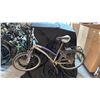 Image 1 : TRIBAL TRACKER 7 SPEED SILVER/PURPLE MOUNTAIN BICYCLE