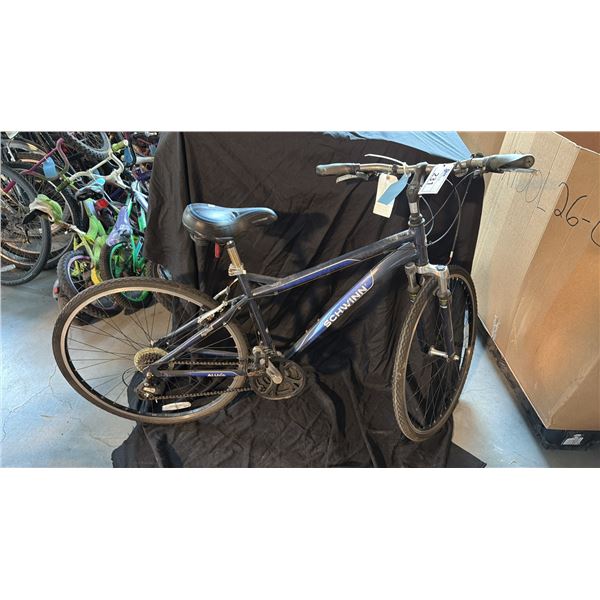 SCHWINN BLUE 24 SPEED HYBRID BICYCLE