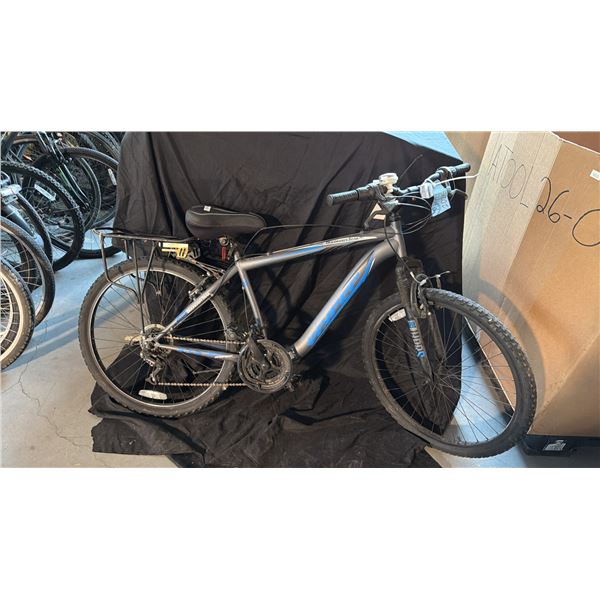 HYPER BOUNDARY TRAIL 18 SPEED GRAY MOUNTAIN BICYCLE