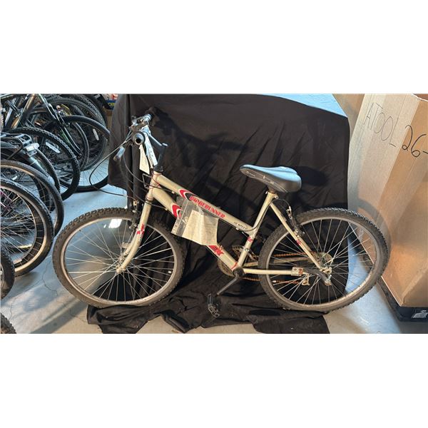 RIDGERUNNER SPORTEK 18 SPEED SILVER MOUNTAIN BIKE