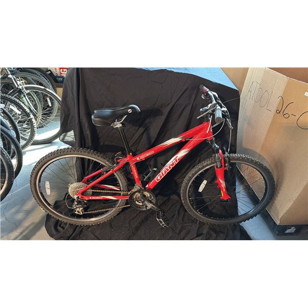 GIANT RINCON 24 SPEED RED MOUNTAIN BICYCLE