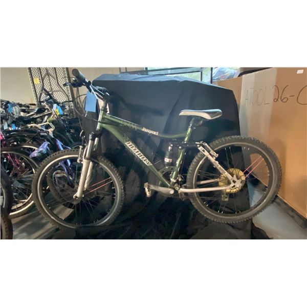 INFINITY IMPACT 21 SPEED FULL SUSPENSION GREEN MOUNTAIN BICYCLE
