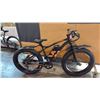 Image 2 : BLACK  ZDZA ZA01 1500W PEAK-POWER 7-SPEED ELECTRIC FAT TIRE MOUNTAIN BIKE *NO KEY, NO CHARGER*