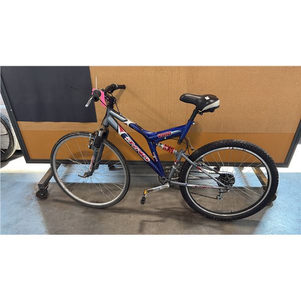 BLUE DYNO VOID DUAL-SUSPENSION 27-SPEED MOUNTAIN BIKE