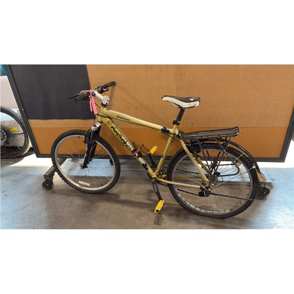 GOLD NORCO BIGFOOT 6061 ALUMINUM 21-SPEED FRONT-SUSPENSION MOUNTAIN BIKE