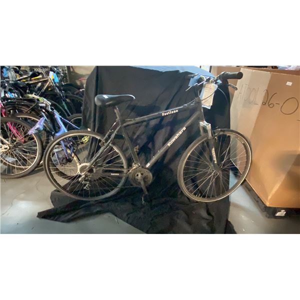 KAWAHARA FASTLANE 18 SPEED BLACK ROAD BICYCLE
