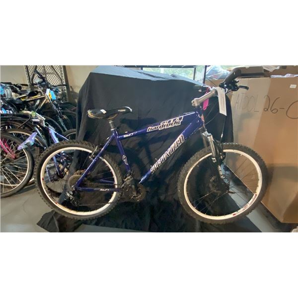 SPECIALIZED HARDROCK 24 SPEED BLUE MOUNTAIN BICYCLE