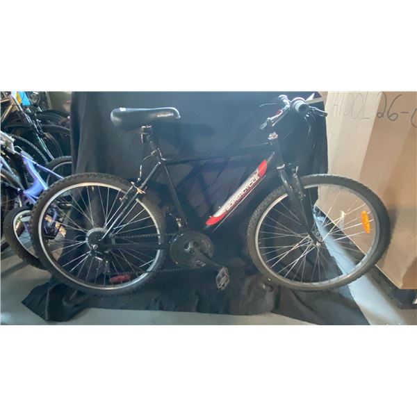 SUPERCYCLE 18 SPEED BLACK MOUNTAIN BICYCLE