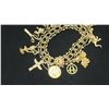 Image 2 : APPROX 14K CHARM BRACELET WITH MULTIPLE 10K+ CHARMS (69.2G)