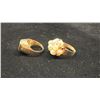 Image 2 : APPROX 14K LADIES RING SET WITH AMETHYST & APPROX 14K LADIES RING SET WITH PEARLS (4.9G)