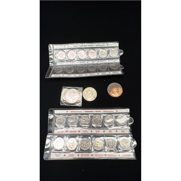 1968 DENMARK 10 KRONER SILVER COIN (1/2OZ COIN) & ASSORTED COINS