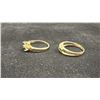 Image 2 : APPROX 10K LADIES RING SET WITH YELLOW, BLUE, GREEN & RED STONES AND APPROX 10K LADIES RING SET