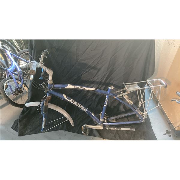 ONE BLACK MOUNTAIN BICYCLE AND 2 BIKE FRAMES, PARTS AND REPAIRS ONLY