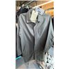 Image 1 : GREY WATERPROOF TRENCH-STYLE COMMUTING RAIN COAT MEN'S SIZE LARGE
