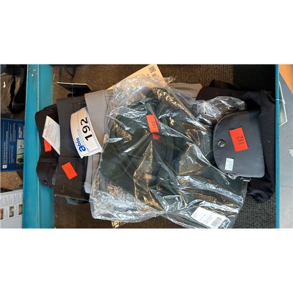 ASSORTMENT OF ATHLETIC AND CASUAL APPAREL ITEMS MIXED SIZES / 5 UNITS LOOSE