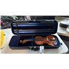 Image 1 : FULL-SIZE ACOUSTIC VIOLIN OUTFIT WITH BOW AND OBLONG SUSPENSION HARD CASE