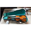 Image 1 : FULL-SIZE ACOUSTIC VIOLIN OUTFIT WITH BOW AND PLUSH-LINED HARD-SHELL CASE