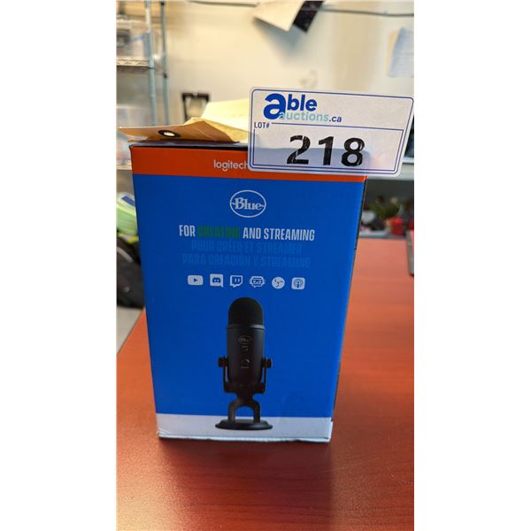 YETI NANO 24-BIT 48KHZ DUAL CAPSULE CARDIOID OMNIDIRECTIONAL STREAMING GAMING USB MIC A00132