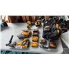 Image 1 : DEWALT 20V MAX SDS-PLUS ROTARY HAMMER JIGSAW 1/2" DRILL DRIVER 5" RANDOM ORBITAL SANDER GROUP LOT