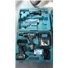 Image 1 : MAKITA CORDLESS TWO-TOOL 18V DRIVER-DRILL AND IMPACT DRIVER COMBO KIT WITH HARDSHELL CASE