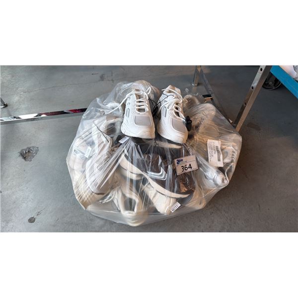 BAG OF ASSORTED SHOES WITH MIXED SIZES AND COLOURS