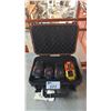 Image 1 : ASSORTED POWER TOOL BATTERIES IN A PLASTIC HARD CASE MILWAUKEE & DEWALT