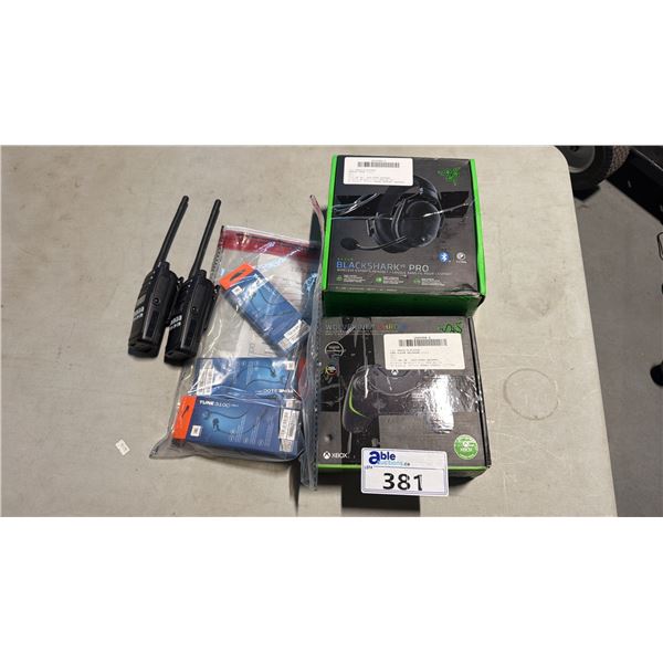 RAZER WOLVERINE CHOMA XBOX CONTROLLER, RAZER BLACKSHARK PRO WIRELESS ESPORTS OVER-EAR HEADPHONES,