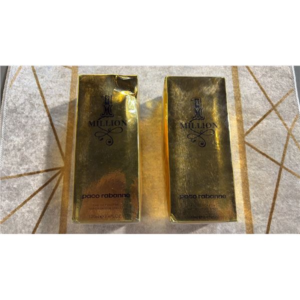 2 PACO RABANNE MILLION MENS COLOGNE