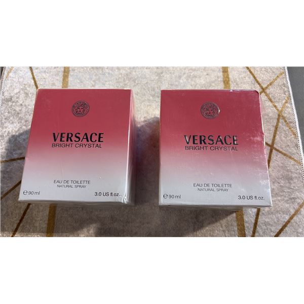 2 VERSACE BRIGHT CRYSTAL EAU DE TOILETTE